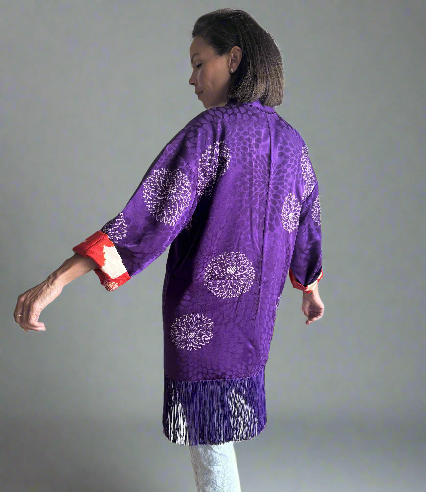 Violet kimono jacket
