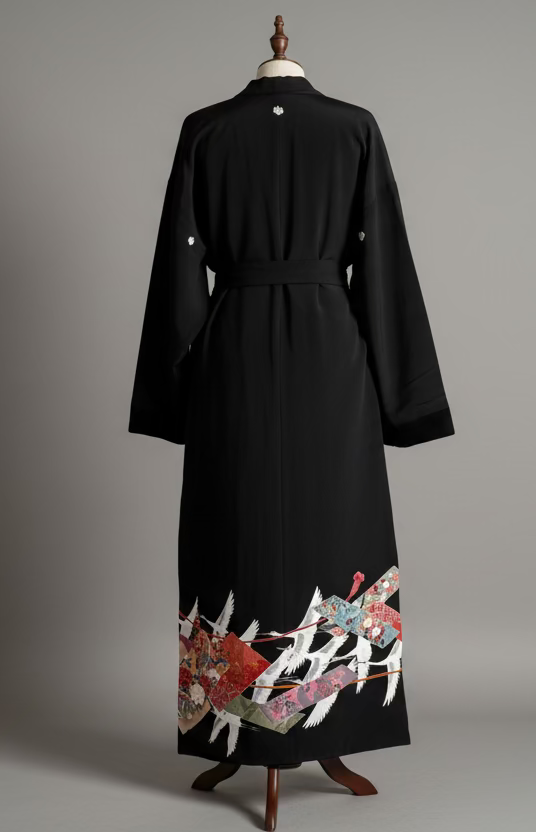 Cashmere kimono coat