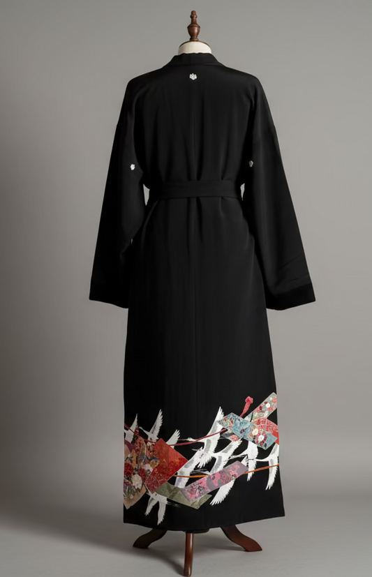 Cashmere kimono coat