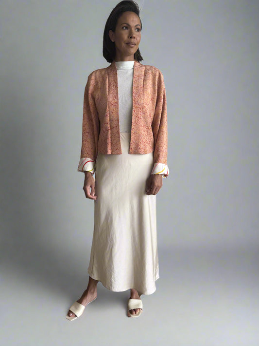 Orange cropped jacket 